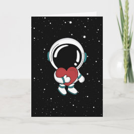 Kärlek Astronaut Alla hjärtans dag Helgkort