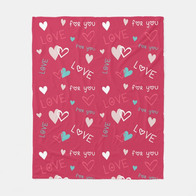 Kärlek åt dig fleecefilt (Framsidan)