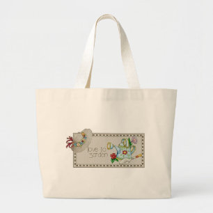 Kärlek att arbeta i trädgården Totebag Jumbo Tygkasse