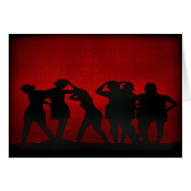 Kärlek att dansa hälsningskort (Framsidan Horizontal)