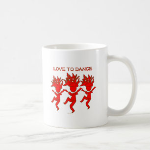 Kärlek att dansa kaffemugg