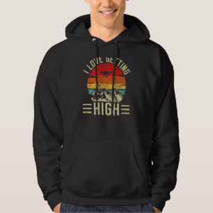 Kärlek Att Få Hög Höjd Fjärr Pilot Quadcopter Retr Hoodie