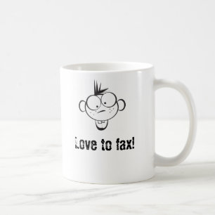 Kärlek att faxa! kaffemugg