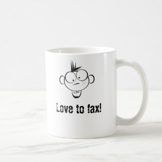 Kärlek att faxa! kaffemugg