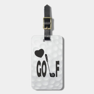 Kärlek att golf bagagebricka