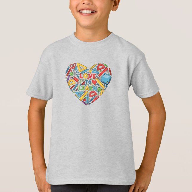 Kärlek att lära sig – Barn T-shirt (Framsida)