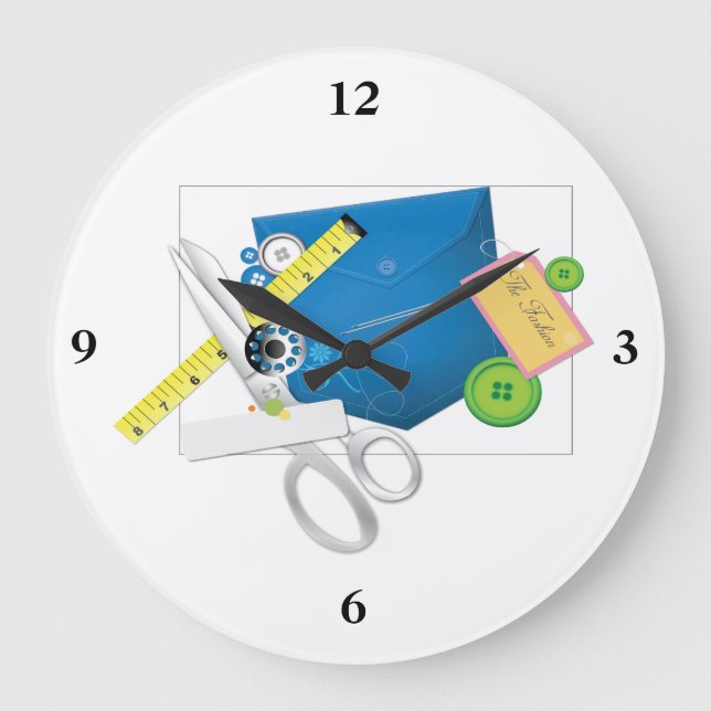 Kärlek att sy & sy det går stor klocka (Framsida)