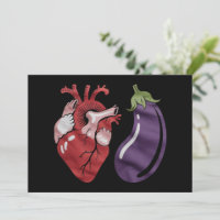 Kärlek Aubergine Roligt HBTQ Stolthet Humor HBTQ S