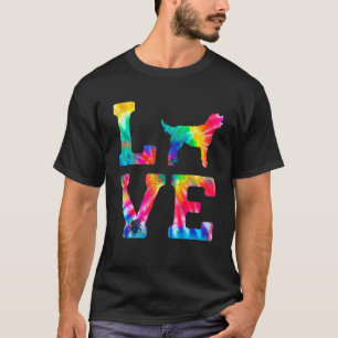 Kärlek Aussiepom Tie Dye Hund Mamma Pappa T Shirt