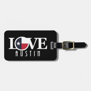 KÄRLEK Austin Texas Bagagebricka