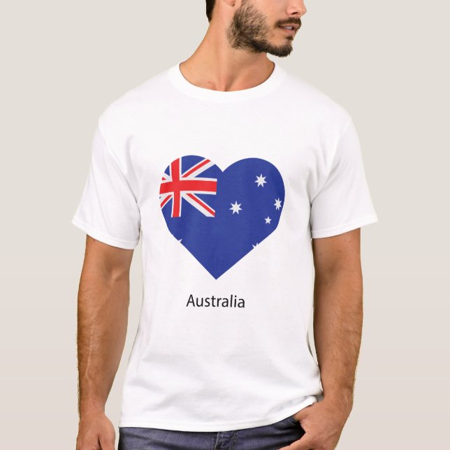 Kärlek Australien T Shirt (Framsida)
