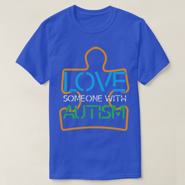 Kärlek Autism Classic TShirt T Shirt (Design framsida)