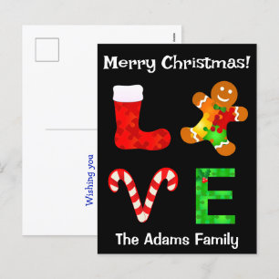 KÄRLEK Autism Jul Helg Vykort