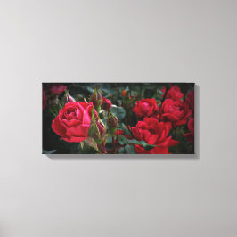 Kärlek av Blooms (Röd ros & Buds) Canvastryck