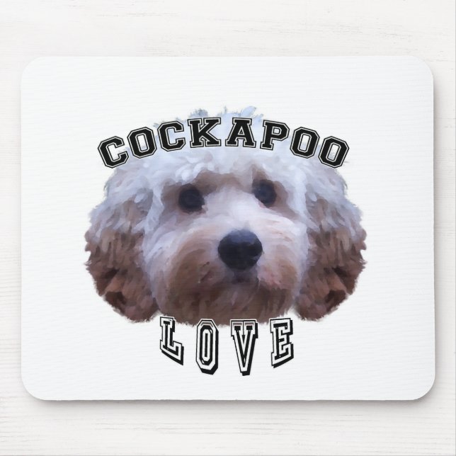 Kärlek av Cockapoo hundar Musmatta (Framsidan)