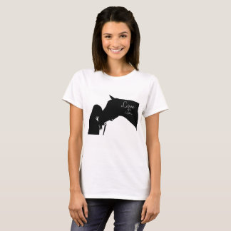 Kärlek av en rid- hästskjorta för livstid t-shirt