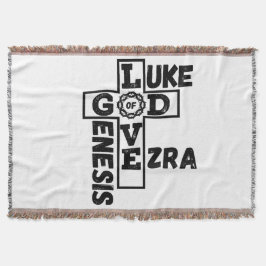 Kärlek av Guds bibliska korsord Filt