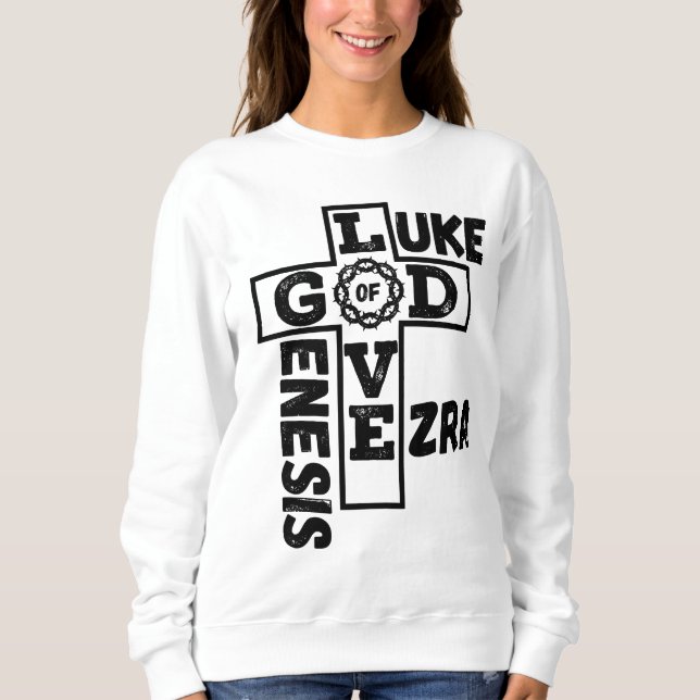 Kärlek av guds bibliska korsord Kvinnor T Shirt (Framsida)