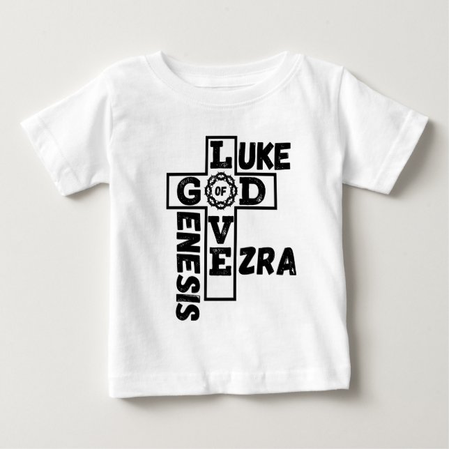 Kärlek av Guds bibliska korsord T Shirt (Framsida)