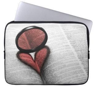 Kärlek av läsning laptop sleeve