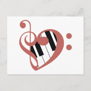 Kärlek av musik vykort