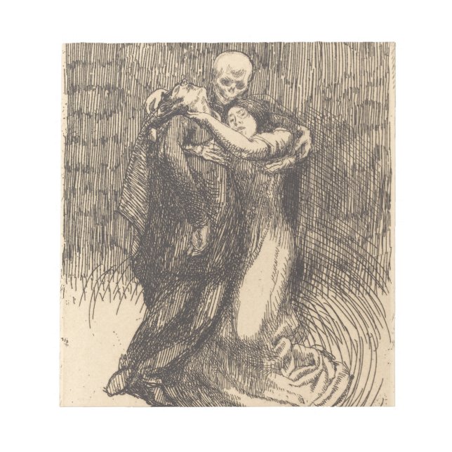 Kärlek (av Paul-Albert Besnard) Anteckningsblock (Framsida)