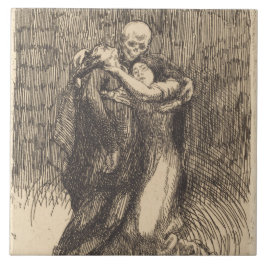 Kärlek (av Paul-Albert Besnard) Kakelplatta