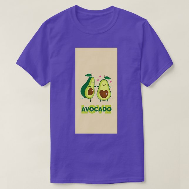 Kärlek avocado Avocado kärlek T Shirt (Design framsida)