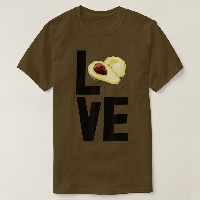 Kärlek Avocado Funny Avocado Fruit Women T Shirt (Design framsida)