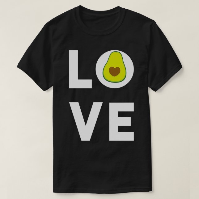 Kärlek Avocado Funny T Shirt (Design framsida)
