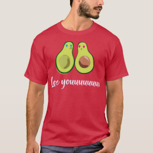 Kärlek avokado kärlek Valentine Shirt T Shirt