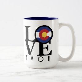 KÄRLEK Avon 15 oz Två-Tonad Mugg