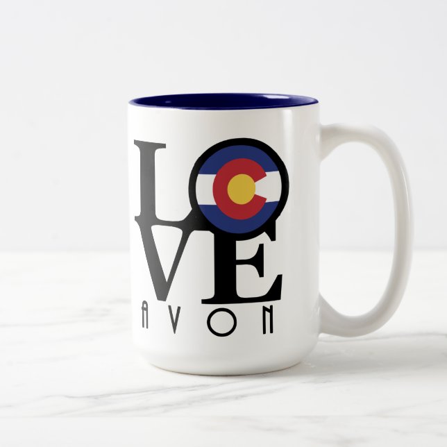 KÄRLEK Avon 15 oz Två-Tonad Mugg (Höger)