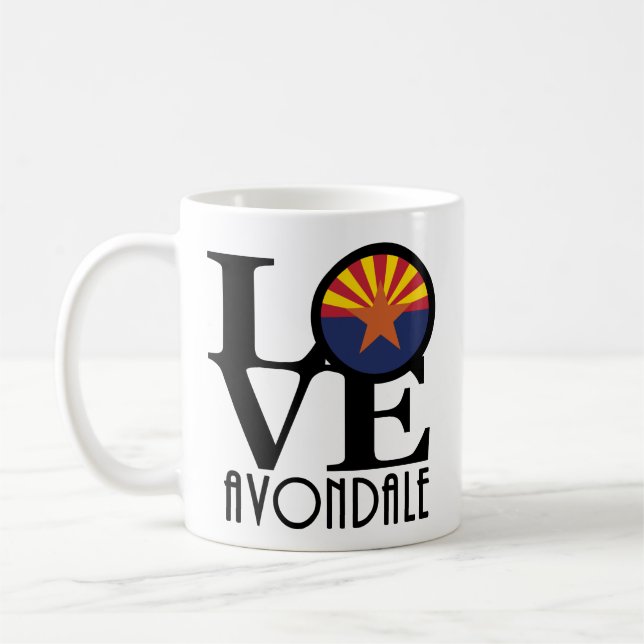 KÄRLEK Avondale Arizona 11oz Kaffemugg (Vänster)