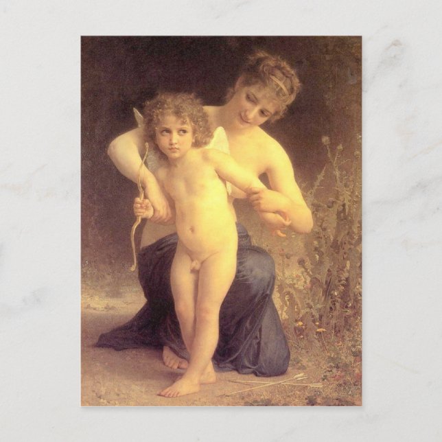 Kärlek avväpnat - Bouguereau Vykort (Framsida)