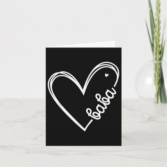 Kärlek Baba Heart Manar Fars dag födelsedag Kort (Framsida)