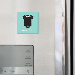 Kärlek Baby Little Man Tuxedo Kärlek Baby Shower P Magnet