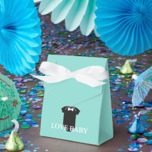 Kärlek Baby Little Man Tuxedo Shower Party Presentaskar
