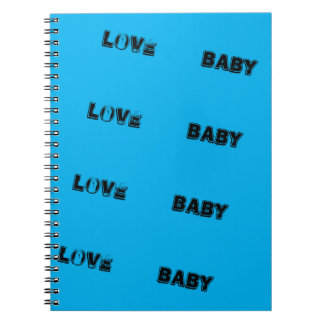KÄRLEK_BABY_MODERN_BLUE_SO_CUTE_NOTE BOK ANTECKNINGSBOK