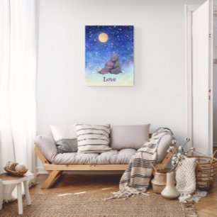 Kärlek, Babyflodhäst och hennes mamma Poster