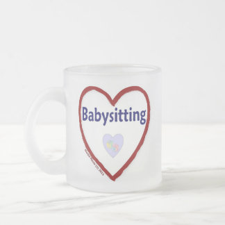 Kärlek Babysit Frostad Glasmugg