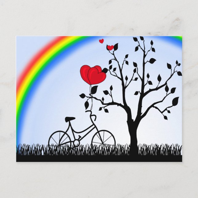 Kärlek backe vykort (Framsida)