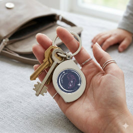 Kärlek både ProLife Mor och Baby Swirl Silverfärgad Nyckelring