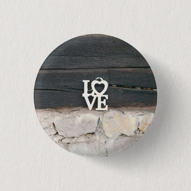 Kärlek Badge Knapp (Framsida)