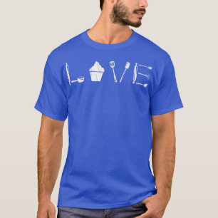 Kärlek Baking Funny Baker Cookie Crew Bake Älskare T Shirt