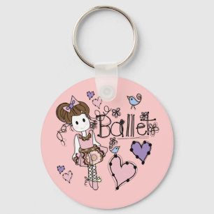 Kärlek Ballet Nyckelring