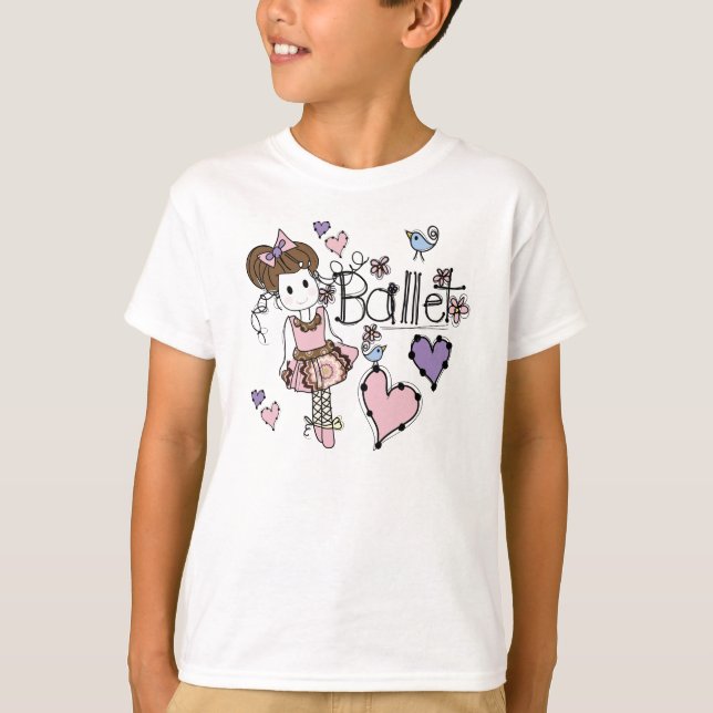 Kärlek Ballet T Shirt (Framsida)