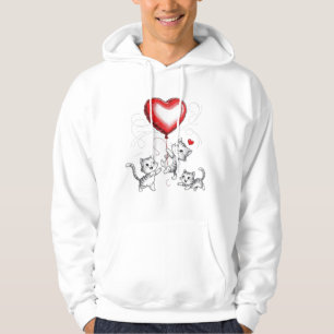 kärlek-ballong hoodie