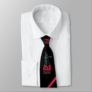 Kärlek Ballroom Dance Neck Tie Slips