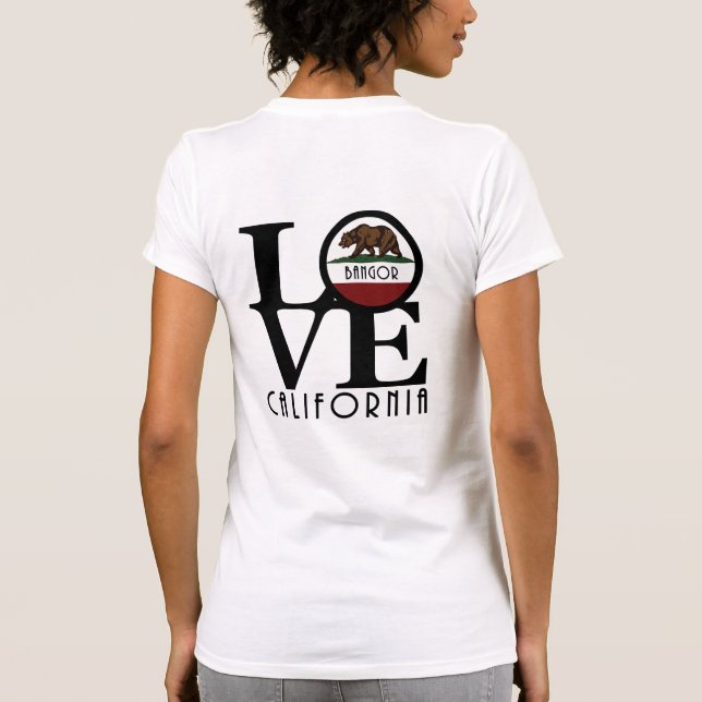 KÄRLEK Bangor California (Back Print) T Shirt (Baksida)